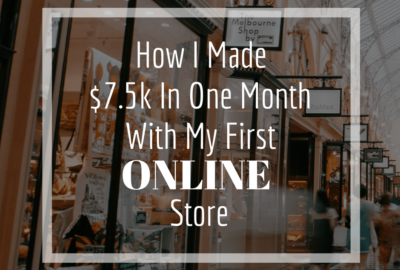 How I made 7.5k with my first online store. I used Shopify to get my eCommerce startup off the ground and immediately had eCommerce success. I am ready to share my story.