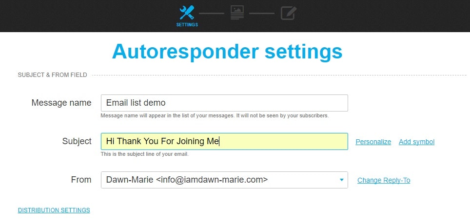 how to successfully build your first email list from scratch getresponse autoresponder settings-min