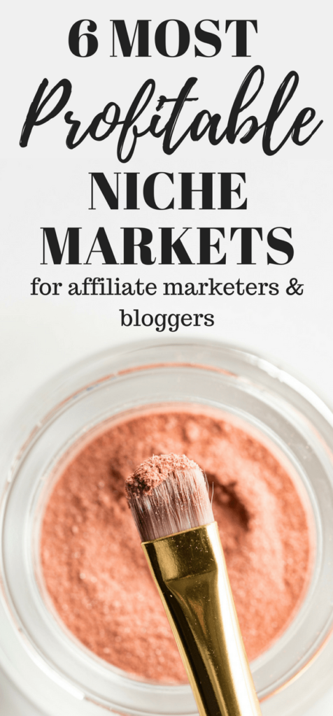 6 Most profitable niche markets for affiliate marketers and bloggers who want to start an online business, do ecommerce, blogging or vlogging. 