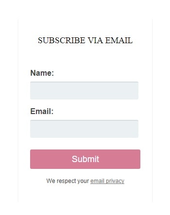 email marketing topic showing my side bar opt in form 