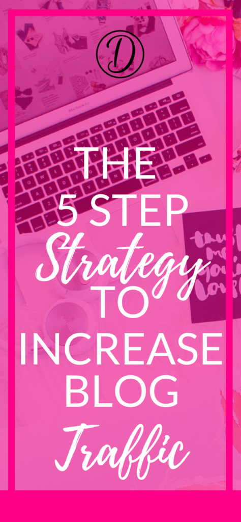 the 5 step strategy to increase blog traffic-min