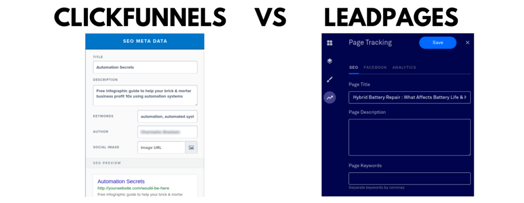 clickfunnels vs leadpages seo
