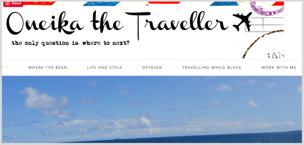 oneika the traveller blog name is an example of a descriptive blog name