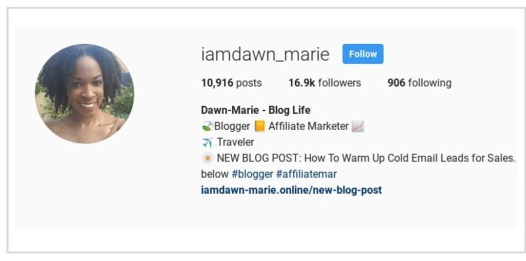 attraction marketing on instagram example of instagram call to action