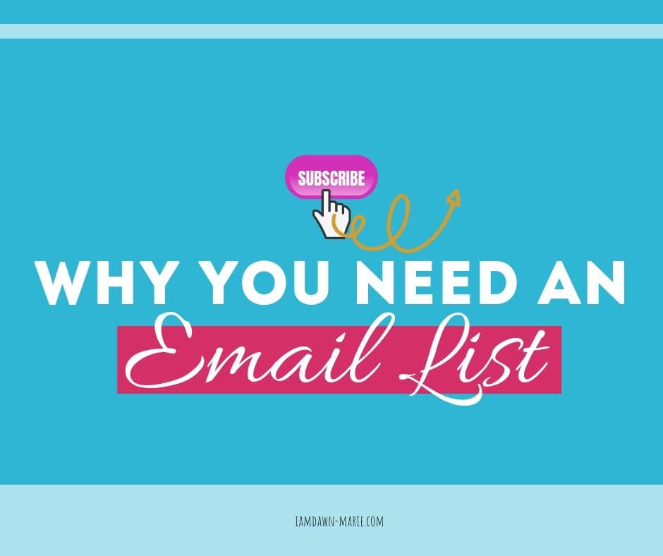 why you need an email list